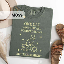 Funny Three Cat Lover Retro T-Shirt