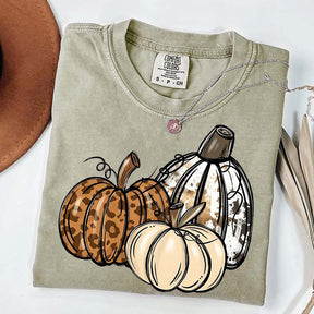 Leopard Pumpkin Thanksgiving Gift T-Shirt