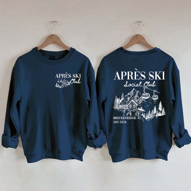 Retro Ski Lodge Warm Winter Sweatshirt