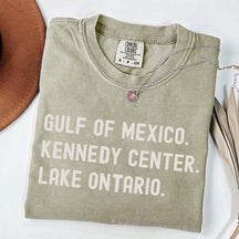 Gulf of Mexico Kennedy Center Lake Ontario T-Shirt
