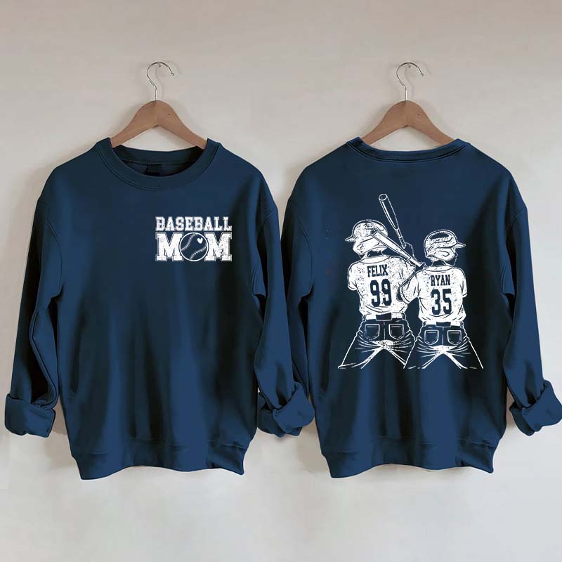 Customized Baseball Mom Sweatshirt