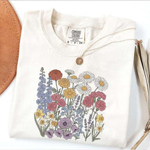 Botanical Print Wildflowers Vibes Sweatshirt