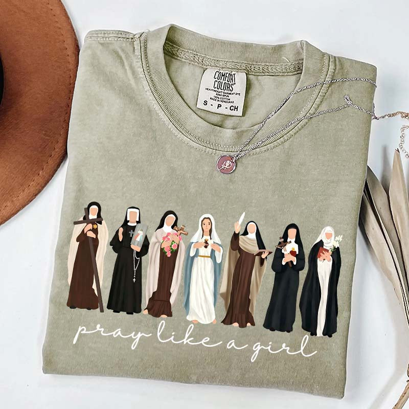 Custom Comfort Colors Catholic Saint T-Shirt