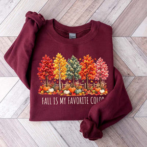 Fall Is My Favorite Color Autumn Trees Sweatshirt