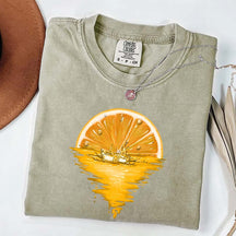 Orange Sunset Fruit Lover T-Shirt