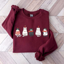 Cute Cat Christmas Lover Sweatshirt