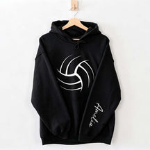 Personalized Volleyball Mom Name Hoodie