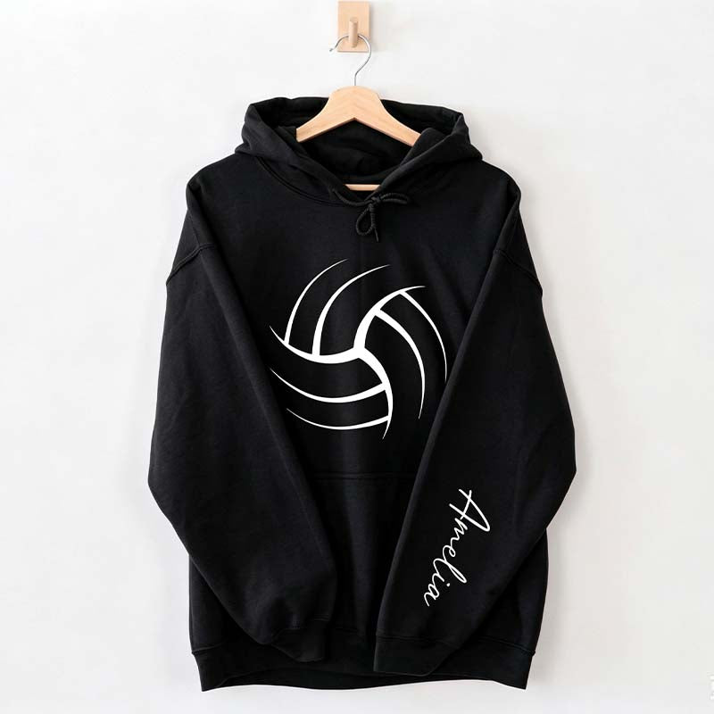 Personalized Volleyball Mom Name Hoodie