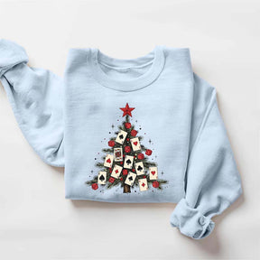 Poker Cards Christmas Tree Sweatshirt