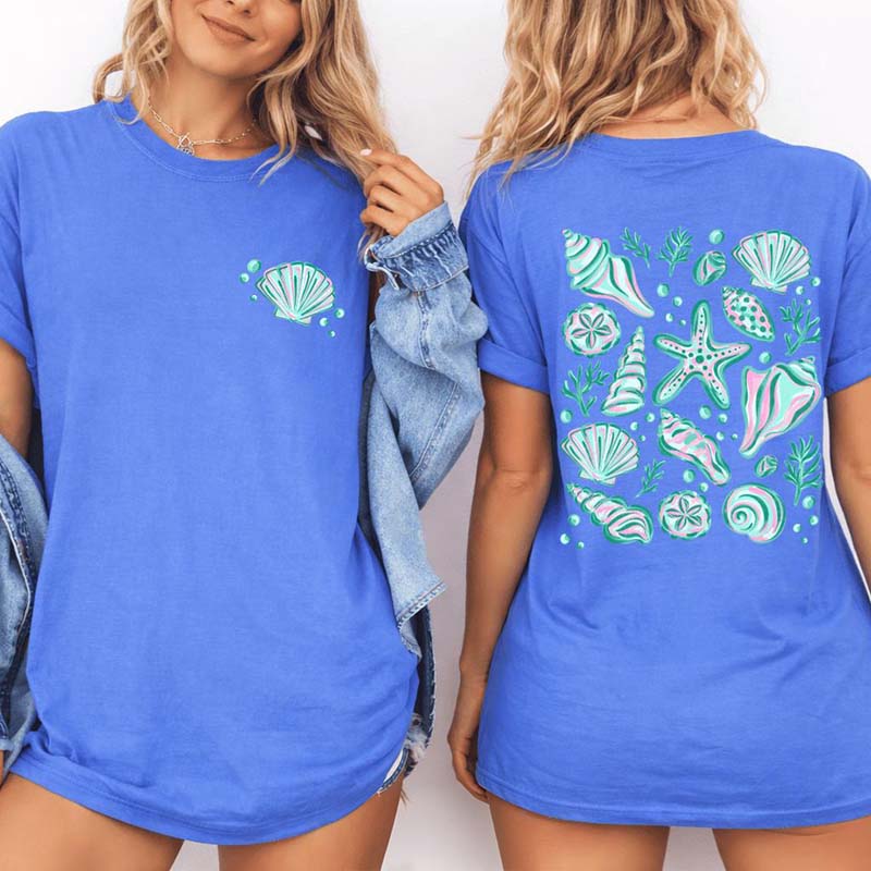 Summer Seashells Comfort Colors T-Shirt
