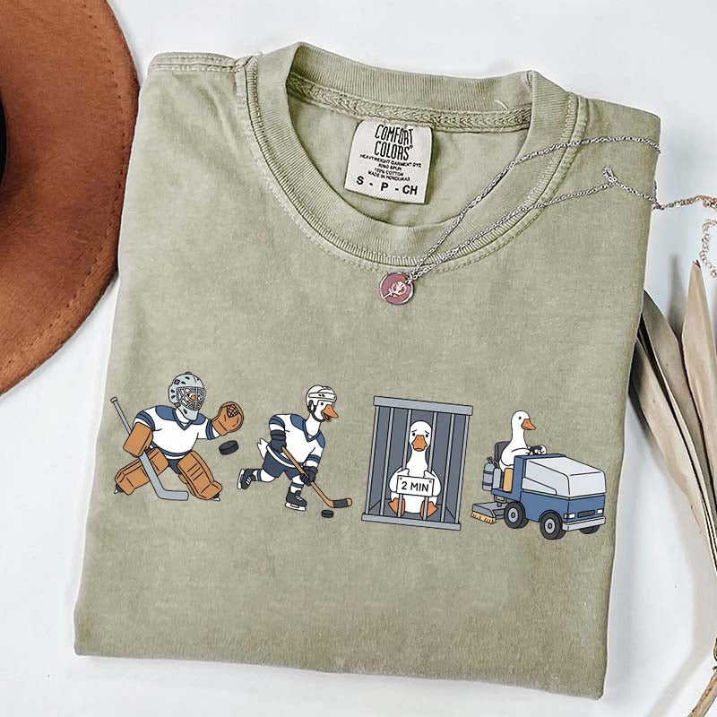Goose Hockey Team Comfort Colors T-Shirt