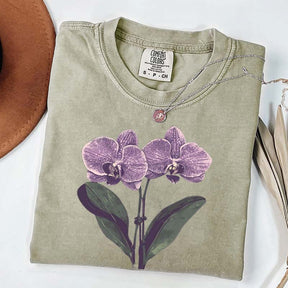 Vintage Orchid Flower Lover T-Shirt