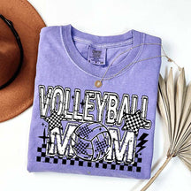Checkered Volleyball Mom T-Shirt