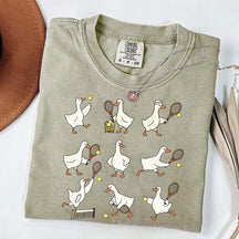 Cute Goose Tennis Sports T-Shirt