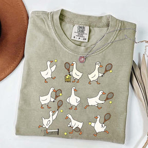 Cute Goose Tennis Sports T-Shirt