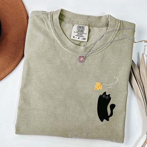 Black Cats Fall Cozy Cute T-Shirt