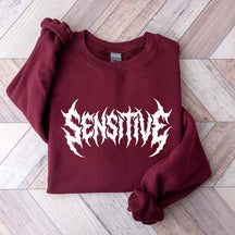 Sensitive Feminist Workout Retro Sweatshirt