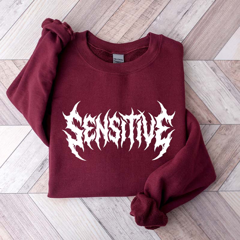 Sensitive Feminist Workout Retro Sweatshirt