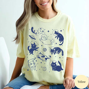 Funny Cats in Space T-Shirt