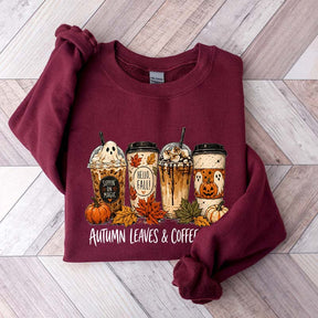 Halloween Coffee Pumpkin Spice Fall Sweatshirt