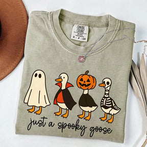 Cute Just a Spooky Goose Halloween T-Shirt