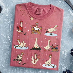 Silly Goose Hockey Winter Sports T-Shirt