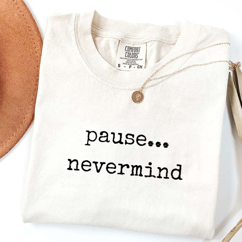 Pause Nevermind Mahjong T-Shirt