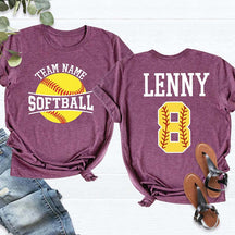 Personalized Softball Team T-Shirt