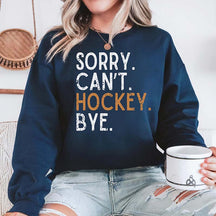 Busy Funny Ice Hockey Coach Sweatshirt