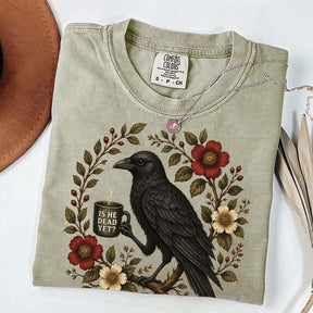 Is He Dead Yet Black Crow T-Shirt