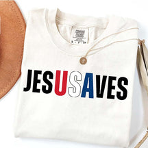 Comfort Colors Jesus Saves USA T-shirt