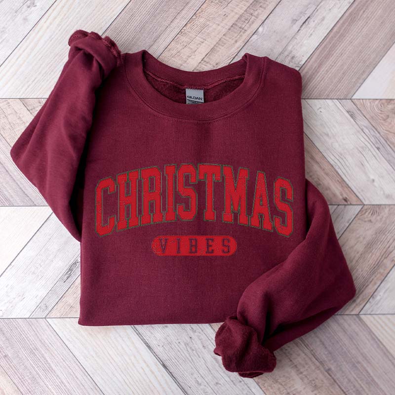 Retro Christmas Vibes Gift Sweatshirt