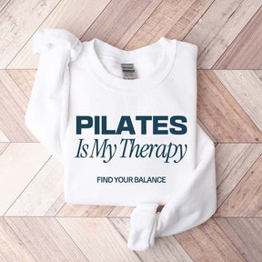Pilates Is My Therapy Sporty Aesthetic Sweatshirt