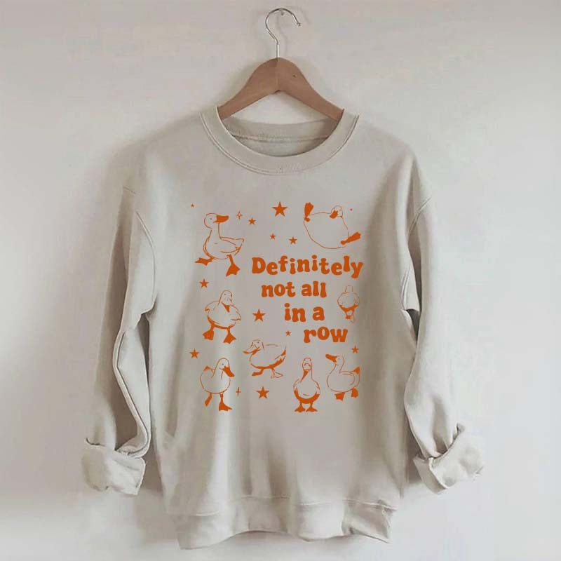Retro Ducks Not in A Row Sweatshirt