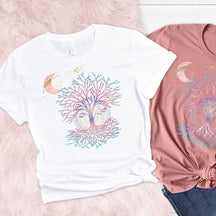 Yoga Phases Of The Moon Tree Of Life T-Shirt