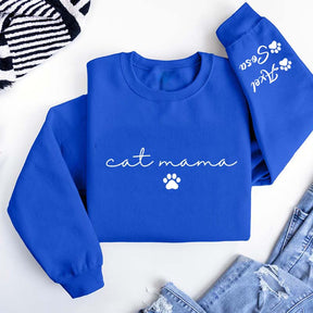 Personalized Cat Mama Sweatshirt