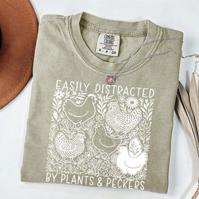 Easily Distracted By Plants and Peckers Wildflowers T-Shirt