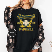 Retro Savannah Baseball T-Shirt