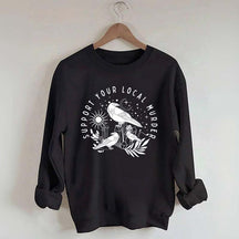 Support Your Local Murder Lunar Phase Sweatshirt