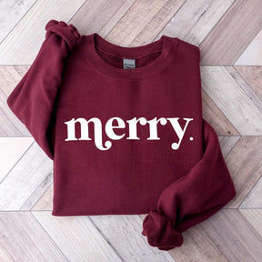 Minimalist Merry Christmas Sweatshirt
