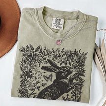 Cottagecore Rabbit Woodland Aesthetic T-Shirt