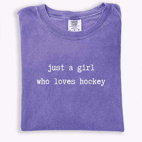 Just a Girl Who Loves Hockey T-Shirt