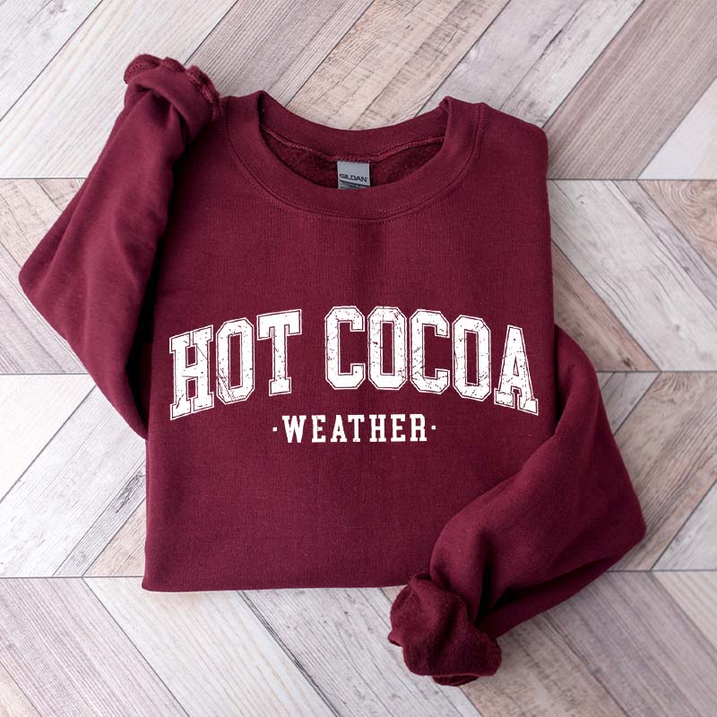 Retro Holiday Season Hot Cocoa Sweatshirt