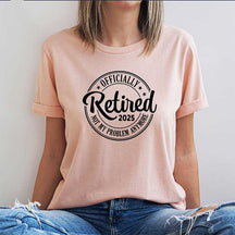 Funny Teacher Retirement Retired Est 2025 T-Shirt