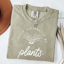 Simple Easily Distracted by Plants T-Shirt