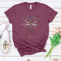 Faith Hope Love Religious Floral T-Shirt