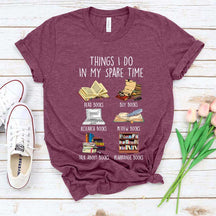 Things I Do In My Spare Time Book Cute T-Shirt