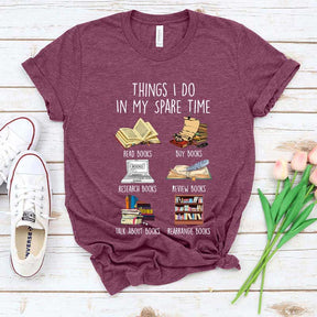 Things I Do In My Spare Time Book Cute T-Shirt