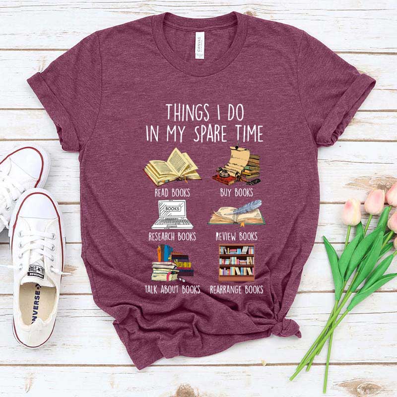 Things I Do In My Spare Time Book Cute T-Shirt
