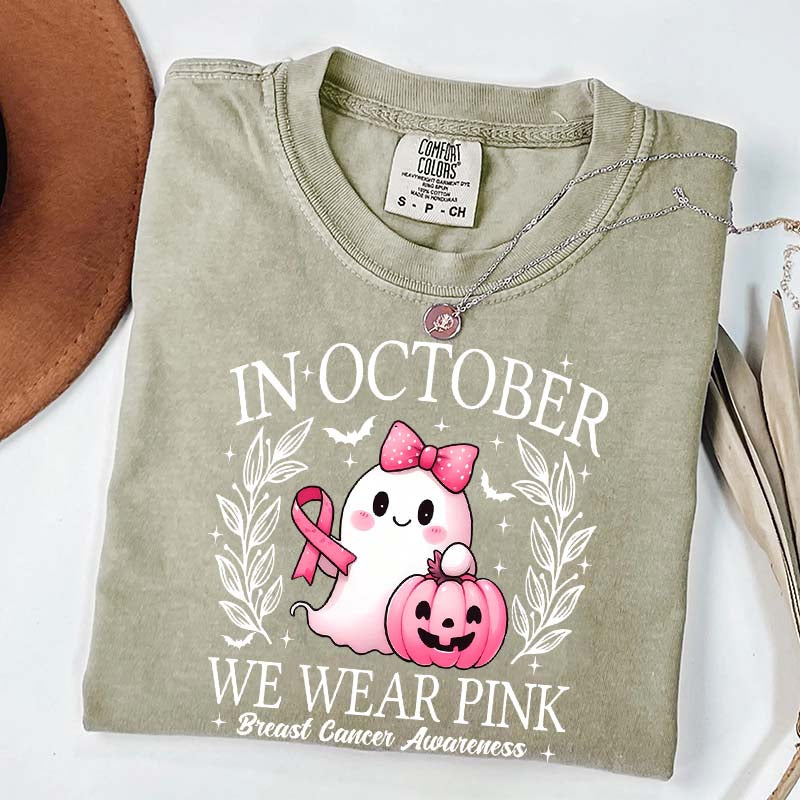 In October We Wear Pink Ghost T-Shirt
